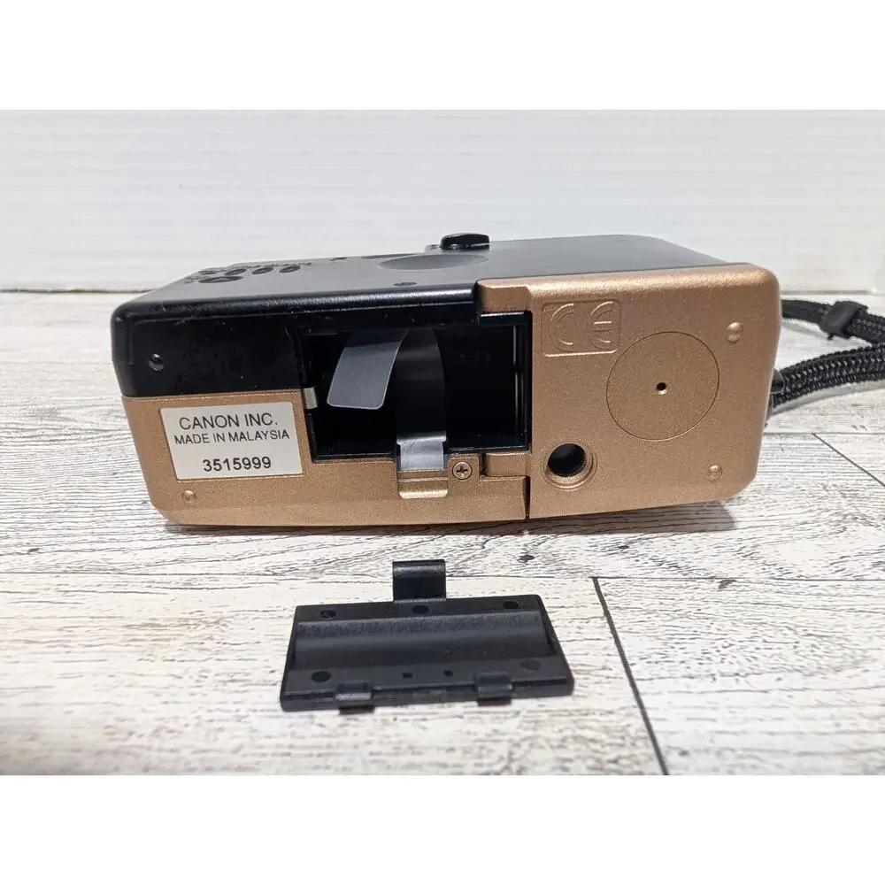 Vintage 90s Canon ELPH LT APS 23 mm Lens Point & Shoot Film Camera - Gold